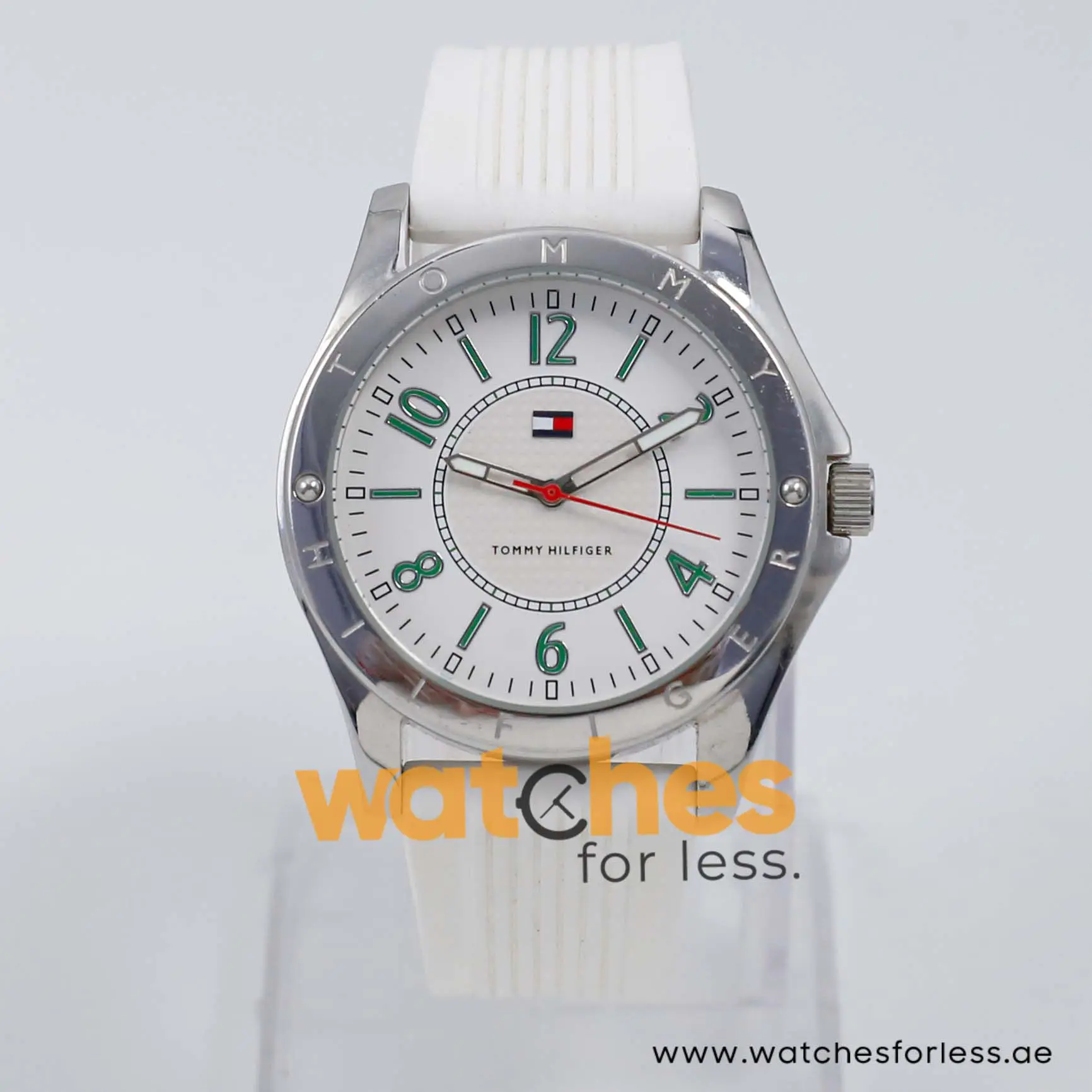 Tommy Hilfiger Women’s Quartz White Silicone Strap White Dial 40mm Watch 1780803