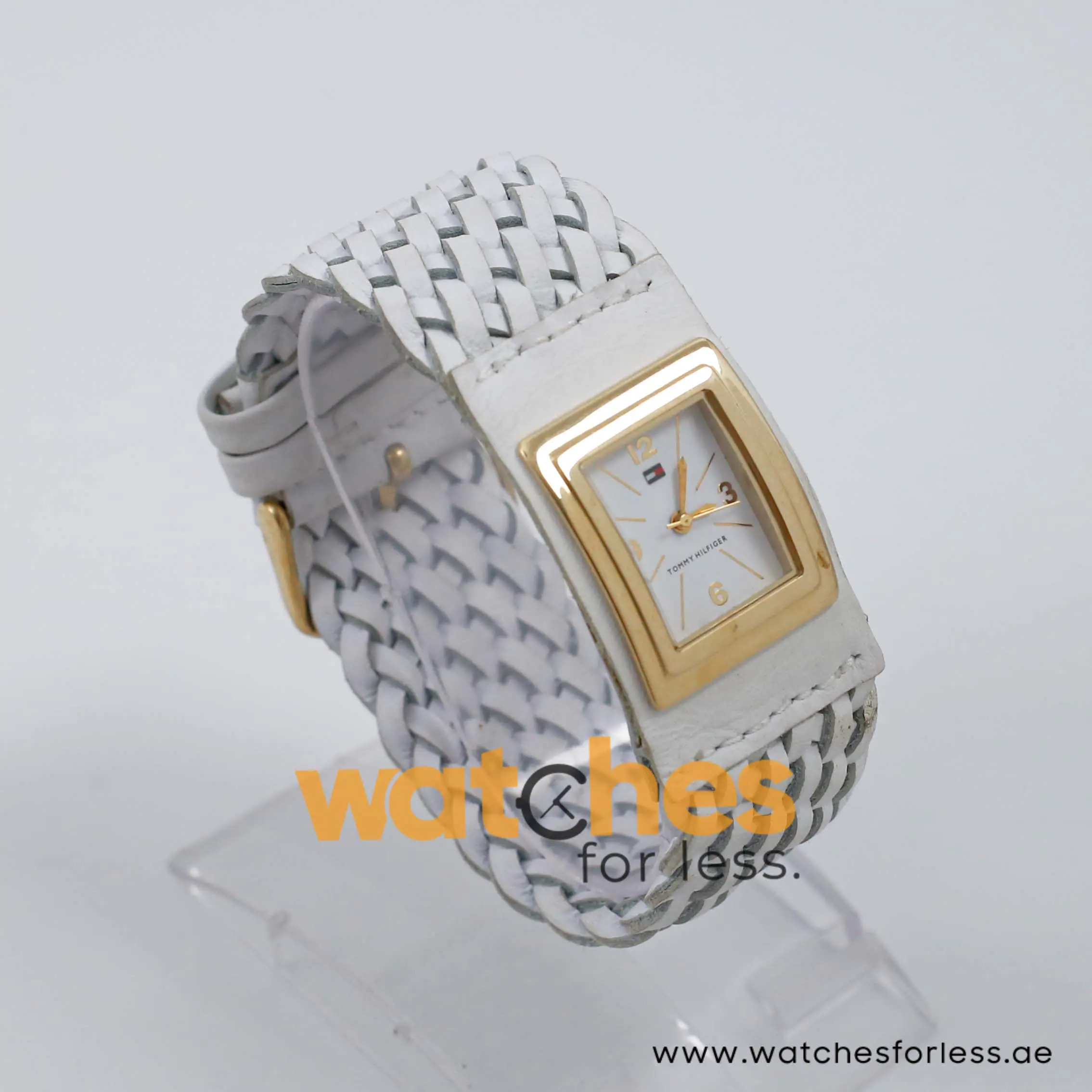 Tommy Hilfiger Women’s Quartz White Leather Strap White Dial 23mm Watch T00263 - Image 4
