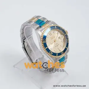 Invicta Men’s Quartz Two Tone Stainless Steel Gold Dial 43mm Watch 30022