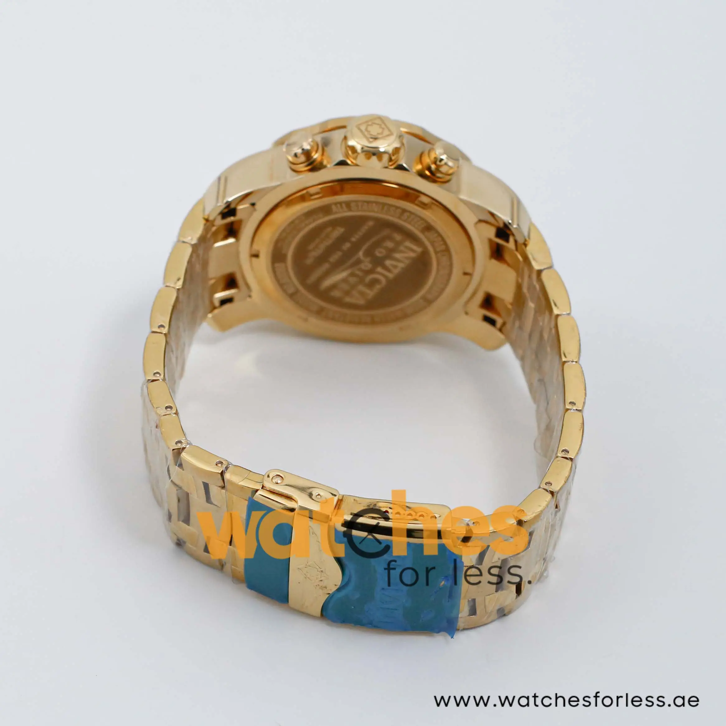 Invicta Men’s Quartz Gold Stainless Steel Champagne Dial 48mm Watch 80068