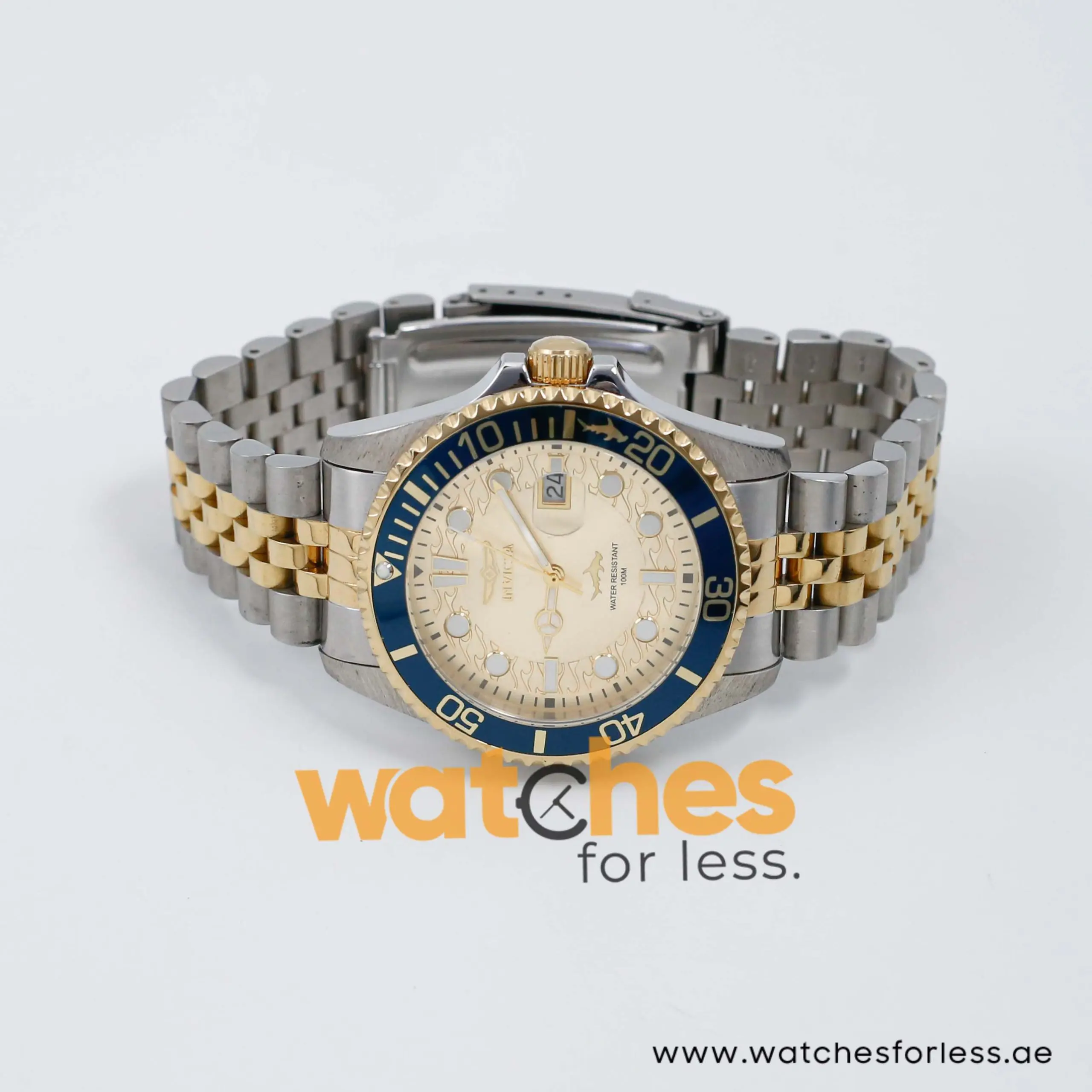 Invicta Men’s Quartz Two Tone Stainless Steel Champagne Dial 43mm Watch 30617 UAE DUBAI AJMAN SHARJAH ABU DHABI RAS AL KHAIMA UMM UL QUWAIN ALAIN FUJAIRAH