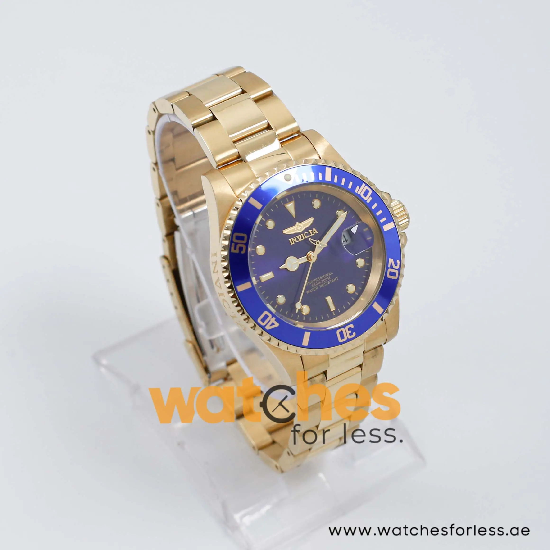 Invicta Men’s Quartz Gold Stainless Steel Blue Dial 40mm Watch 26974 UAE DUBAI AJMAN SHARJAH ABU DHABI RAS AL KHAIMA UMM UL QUWAIN ALAIN FUJAIRAH