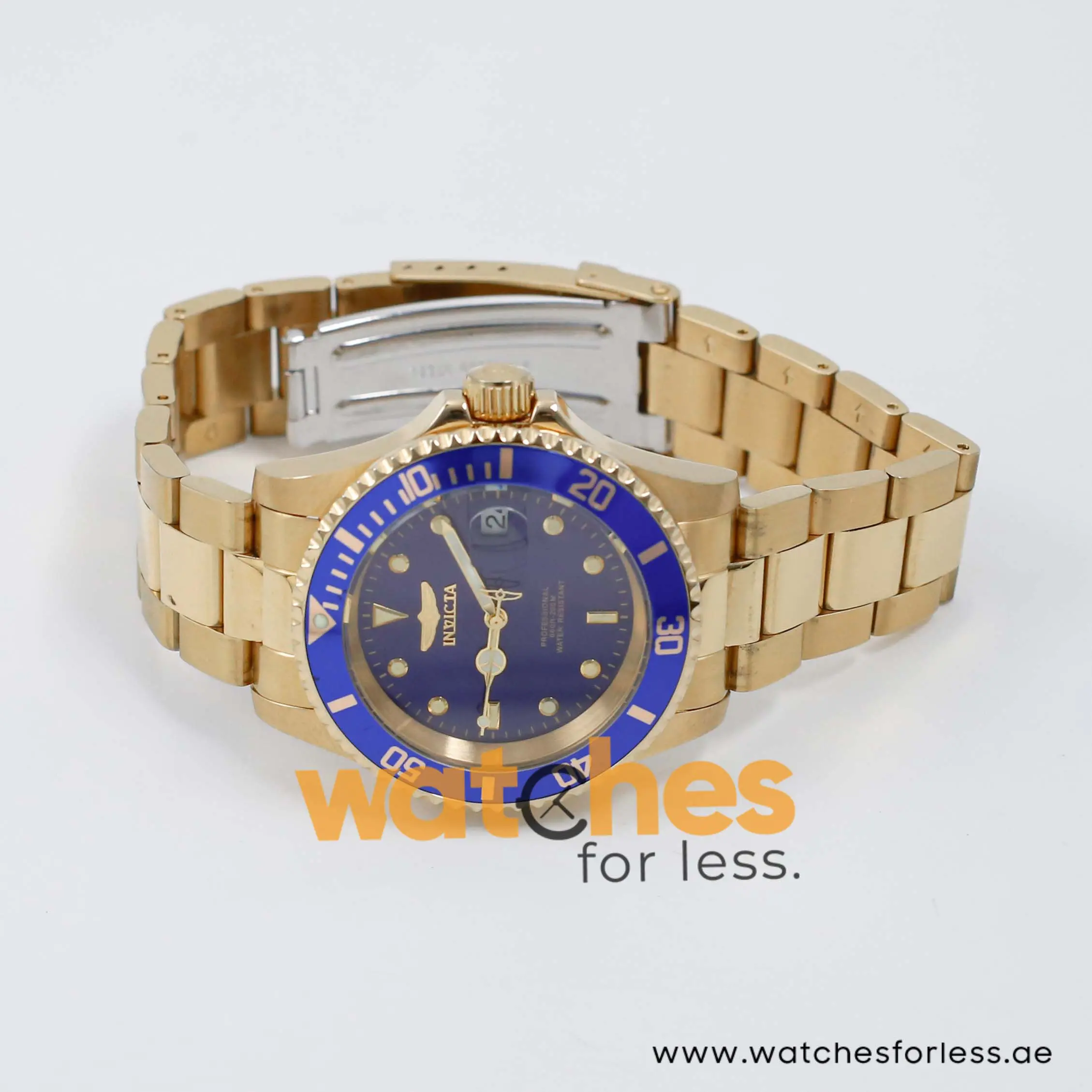 Invicta Men’s Quartz Gold Stainless Steel Blue Dial 40mm Watch 26974 UAE DUBAI AJMAN SHARJAH ABU DHABI RAS AL KHAIMA UMM UL QUWAIN ALAIN FUJAIRAH