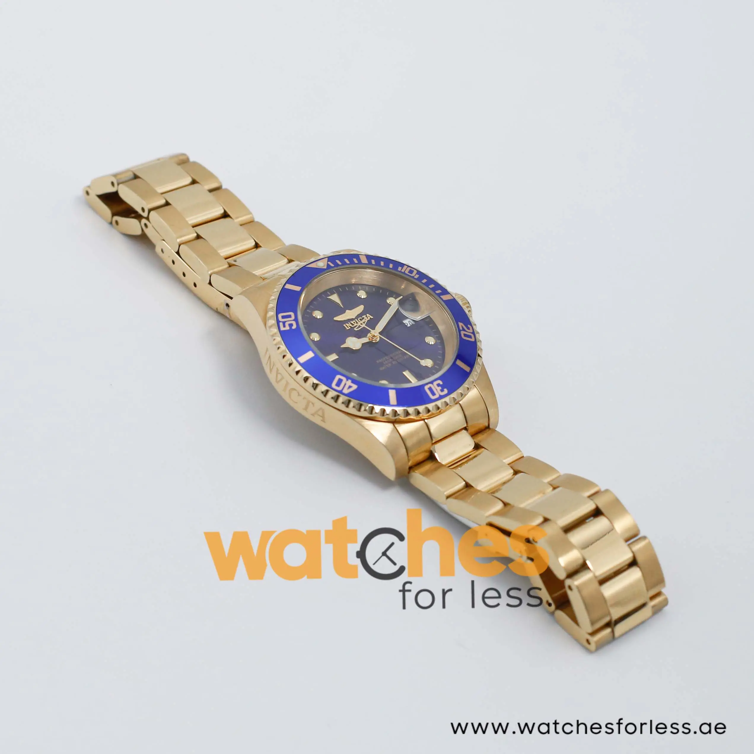 Invicta Men’s Quartz Gold Stainless Steel Blue Dial 40mm Watch 26974 UAE DUBAI AJMAN SHARJAH ABU DHABI RAS AL KHAIMA UMM UL QUWAIN ALAIN FUJAIRAH