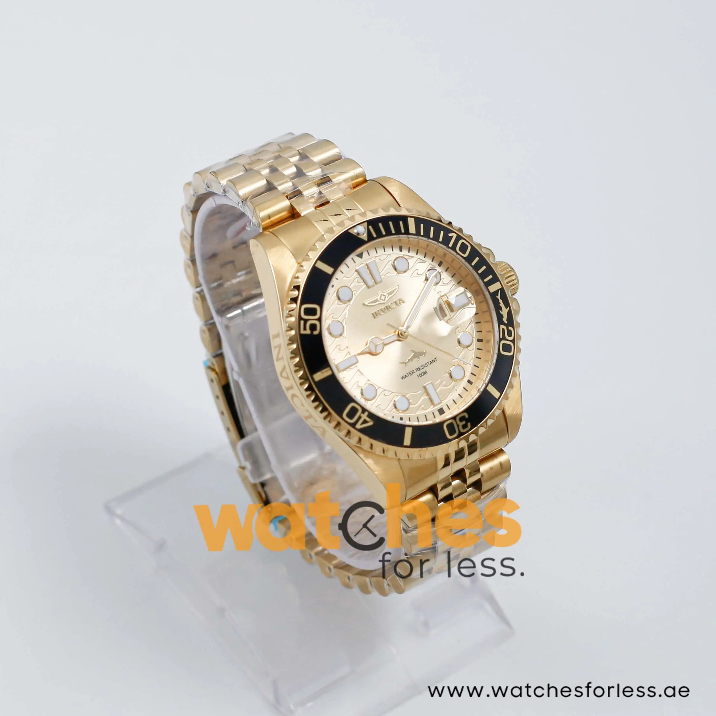 Invicta Men’s Quartz Gold Stainless Steel Champagne Dial 43mm Watch 30613 - Image 5