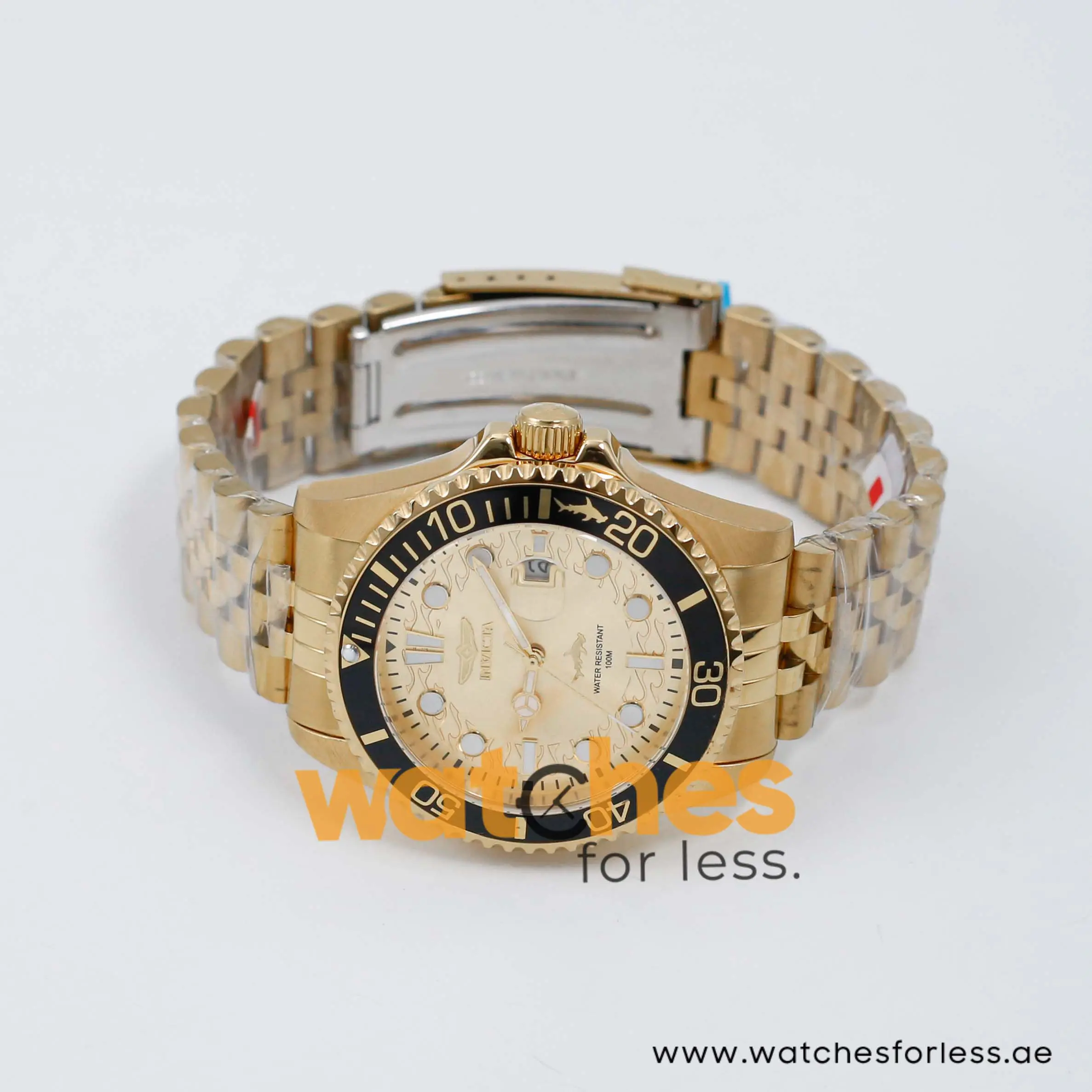 Invicta Men’s Quartz Gold Stainless Steel Champagne Dial 43mm Watch 30613 - Image 3