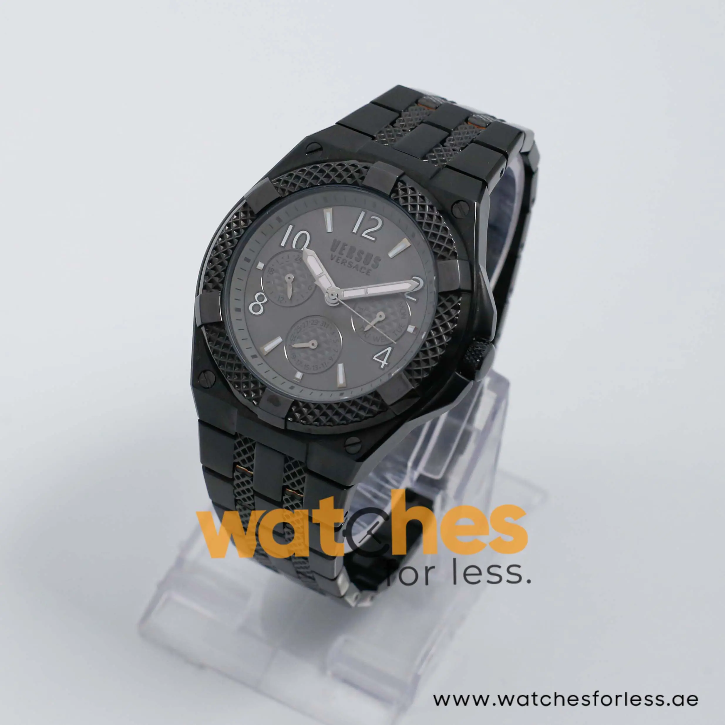 Versus by Versace Men’s Quartz Black Stainless Steel Black Dial 46mm Watch VSPEW1922 - Image 4
