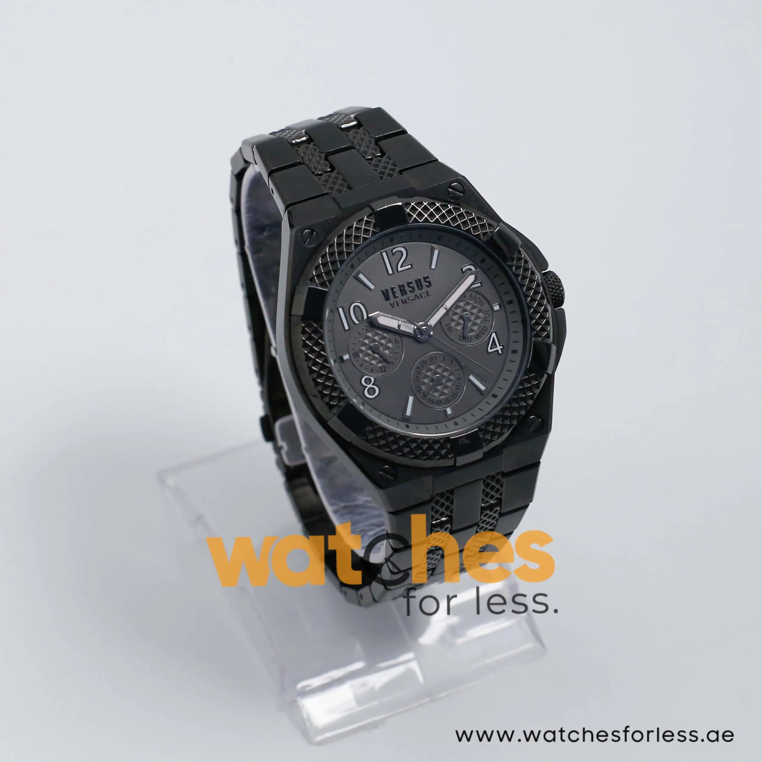Versus by Versace Men’s Quartz Black Stainless Steel Black Dial 46mm Watch VSPEW1922 - Image 3