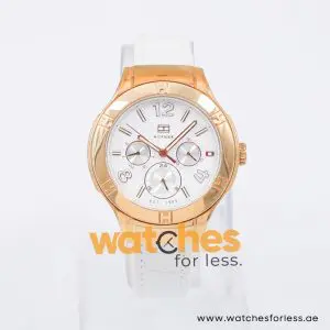 Tommy Hilfiger Women’s Quartz White Leather Strap White Dial 39mm Watch 1781359 UAE DUBAI AJMAN SHARJAH ABU DHABI RAS AL KHAIMA UMM UL QUWAIN ALAIN FUJAIRAH