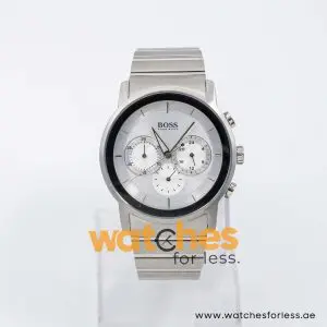 Hugo Boss Men’s Quartz Silver Stainless Steel Silver Sunray Dial 42mm Watch 1512638 UAE DUBAI AJMAN SHARJAH ABU DHABI RAS AL KHAIMA UMM UL QUWAIN ALAIN FUJAIRAH
