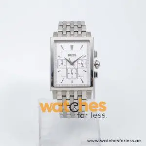 Hugo Boss Men’s Quartz Silver Stainless Steel White Dial 33mm Watch 1512851 UAE DUBAI AJMAN SHARJAH ABU DHABI RAS AL KHAIMA UMM UL QUWAIN ALAIN FUJAIRAH