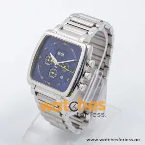 Hugo Boss Men’s Quartz Silver Stainless Steel Blue Dial 42mm Watch 1512065 UAE DUBAI AJMAN SHARJAH ABU DHABI RAS AL KHAIMA UMM UL QUWAIN ALAIN FUJAIRAH