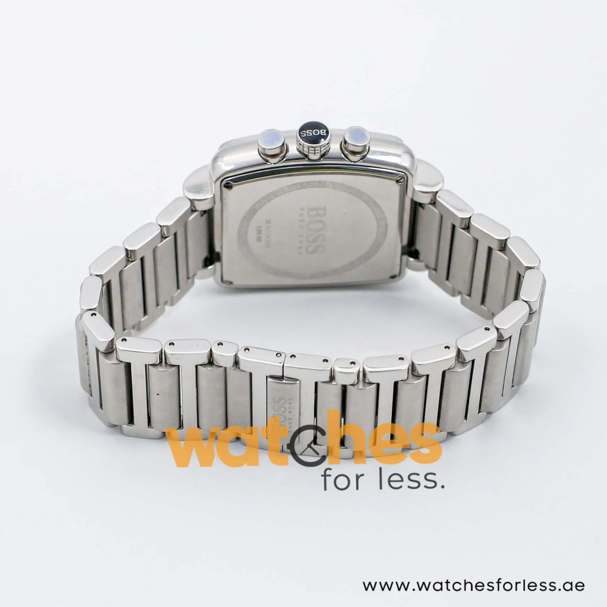 Hugo Boss Men’s Quartz Silver Stainless Steel Black Dial 42mm Watch 1512066 UAE DUBAI AJMAN SHARJAH ABU DHABI RAS AL KHAIMA UMM UL QUWAIN ALAIN FUJAIRAH