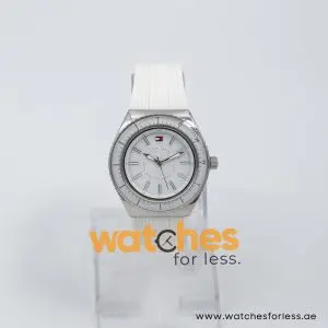 Tommy Hilfiger Women’s Quartz White Silicone Strap White Dial 36mm Watch 1781006 UAE DUBAI AJMAN SHARJAH ABU DHABI RAS AL KHAIMA UMM UL QUWAIN ALAIN FUJAIRAH