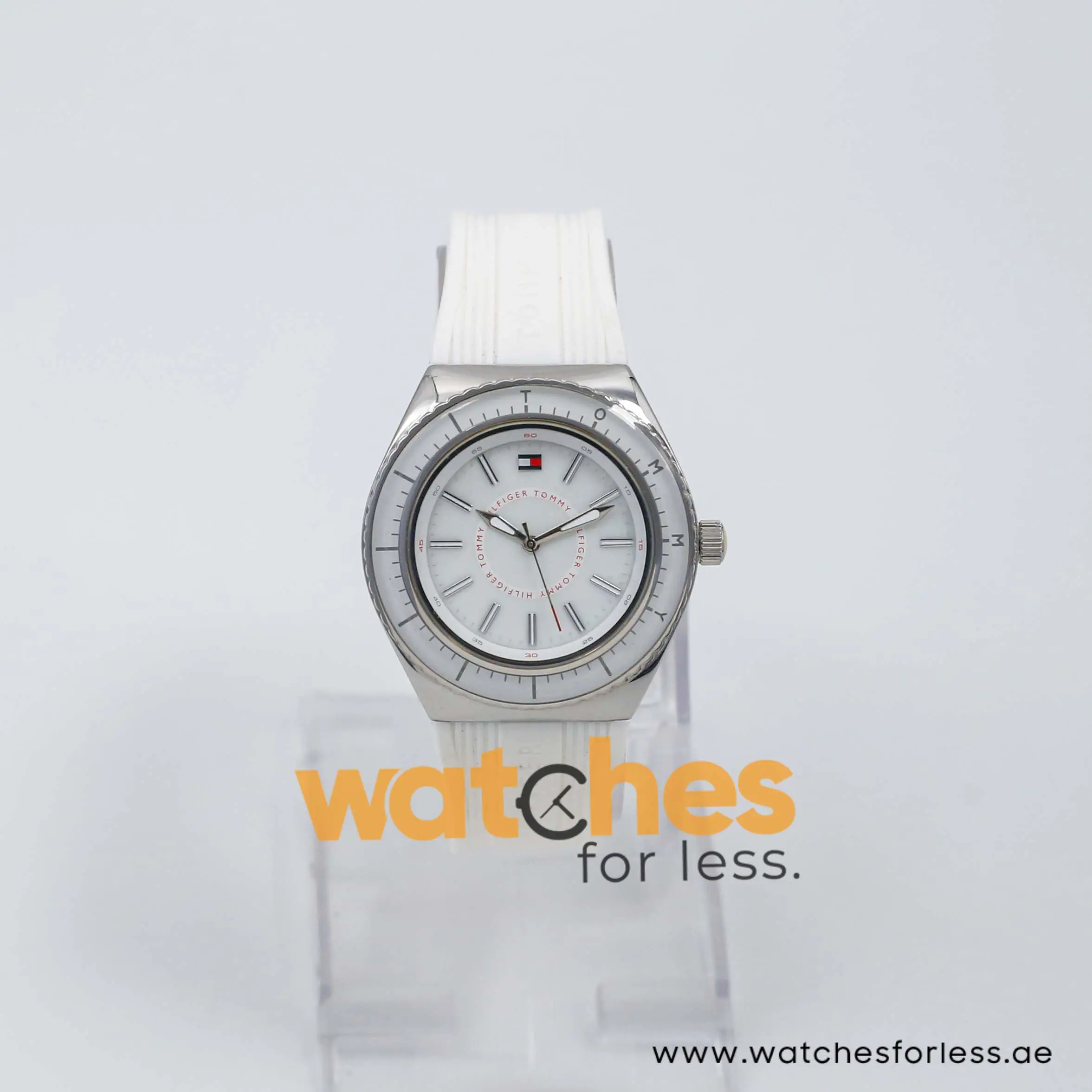Tommy Hilfiger Women’s Quartz White Silicone Strap White Dial 36mm Watch 1781006 UAE DUBAI AJMAN SHARJAH ABU DHABI RAS AL KHAIMA UMM UL QUWAIN ALAIN FUJAIRAH