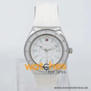 Tommy Hilfiger Women’s Quartz White Silicone Strap White Dial 36mm Watch 1781006 UAE DUBAI AJMAN SHARJAH ABU DHABI RAS AL KHAIMA UMM UL QUWAIN ALAIN FUJAIRAH