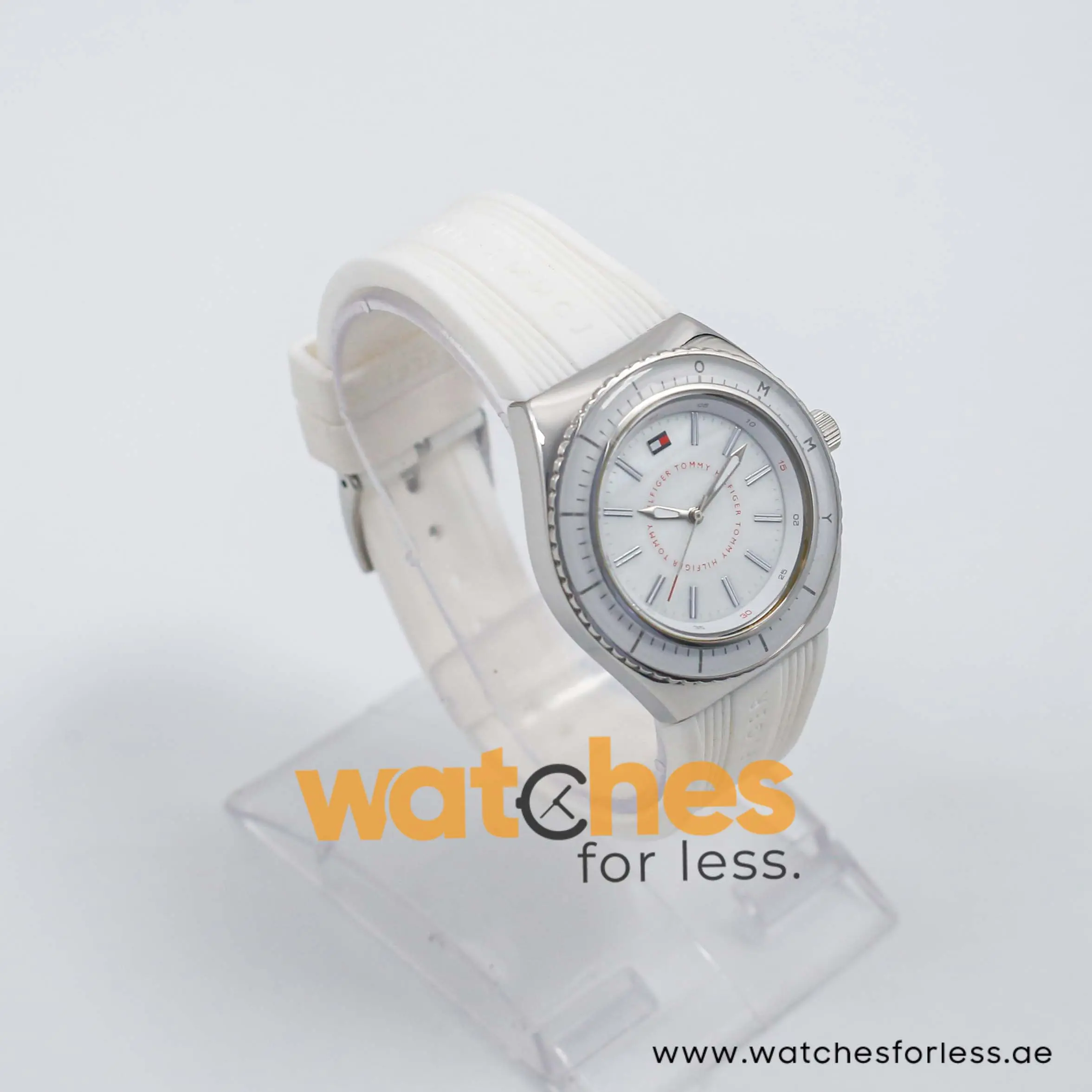 Tommy Hilfiger Women’s Quartz White Silicone Strap White Dial 36mm Watch 1781006 UAE DUBAI AJMAN SHARJAH ABU DHABI RAS AL KHAIMA UMM UL QUWAIN ALAIN FUJAIRAH