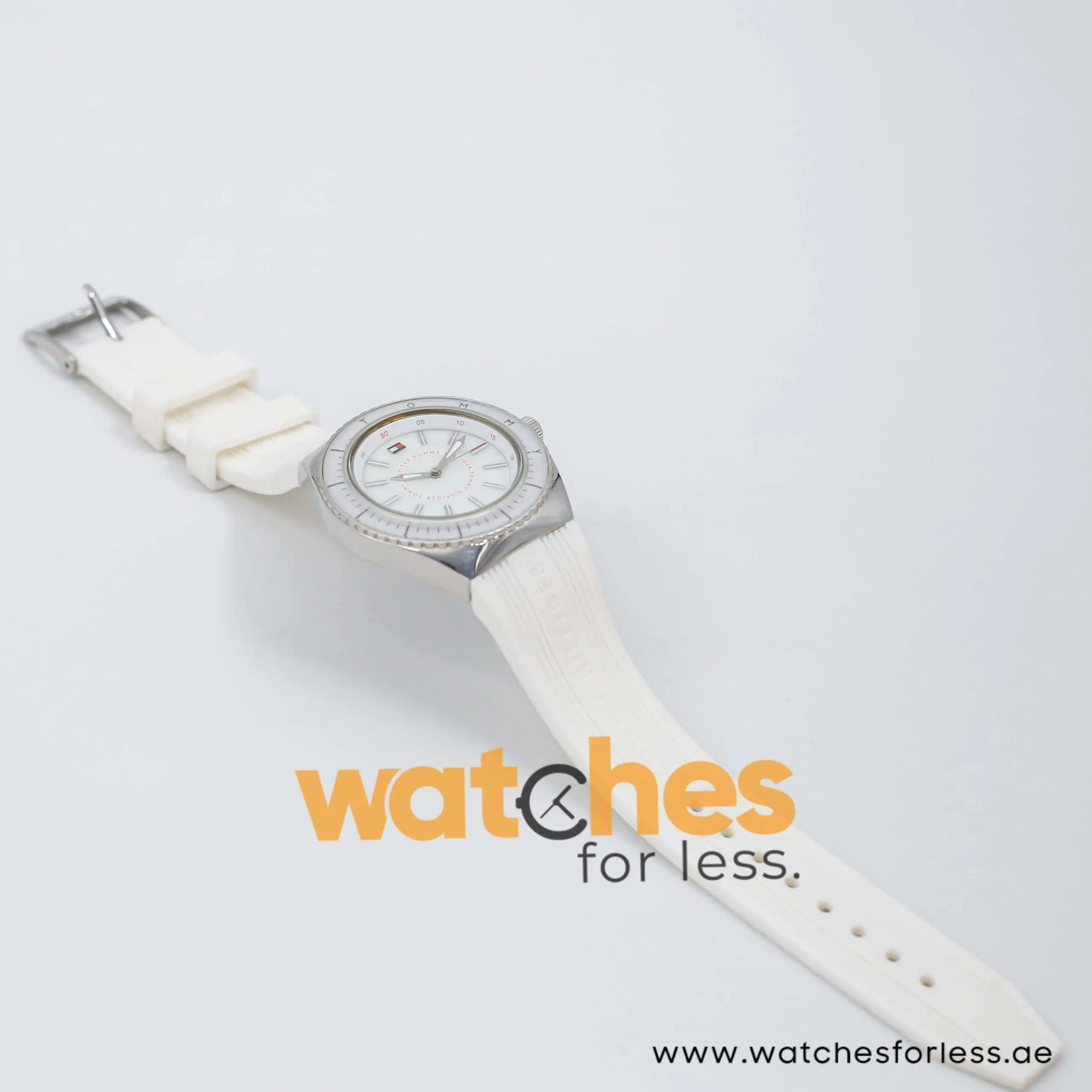 Tommy Hilfiger Women’s Quartz White Silicone Strap White Dial 36mm Watch 1781006 UAE DUBAI AJMAN SHARJAH ABU DHABI RAS AL KHAIMA UMM UL QUWAIN ALAIN FUJAIRAH