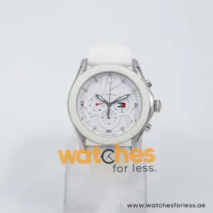 Tommy Hilfiger Women’s Quartz White Silicone Strap White Dial 45mm Watch 1780968 UAE DUBAI AJMAN SHARJAH ABU DHABI RAS AL KHAIMA UMM UL QUWAIN ALAIN FUJAIRAH
