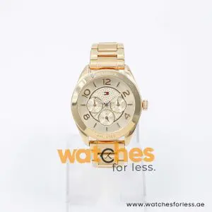 Tommy Hilfiger Women’s Quartz Gold Stainless Steel Gold Dial 40mm Watch 1781214 UAE DUBAI AJMAN SHARJAH ABU DHABI RAS AL KHAIMA UMM UL QUWAIN ALAIN FUJAIRAH