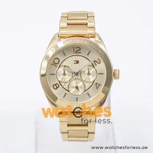 Tommy Hilfiger Women’s Quartz Gold Stainless Steel Gold Dial 40mm Watch 1781214 UAE DUBAI AJMAN SHARJAH ABU DHABI RAS AL KHAIMA UMM UL QUWAIN ALAIN FUJAIRAH