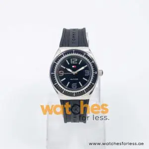 Tommy Hilfiger Women’s Quartz Black Silicone Strap Black Dial 36mm Watch 1781005 UAE DUBAI AJMAN SHARJAH ABU DHABI RAS AL KHAIMA UMM UL QUWAIN ALAIN FUJAIRAH