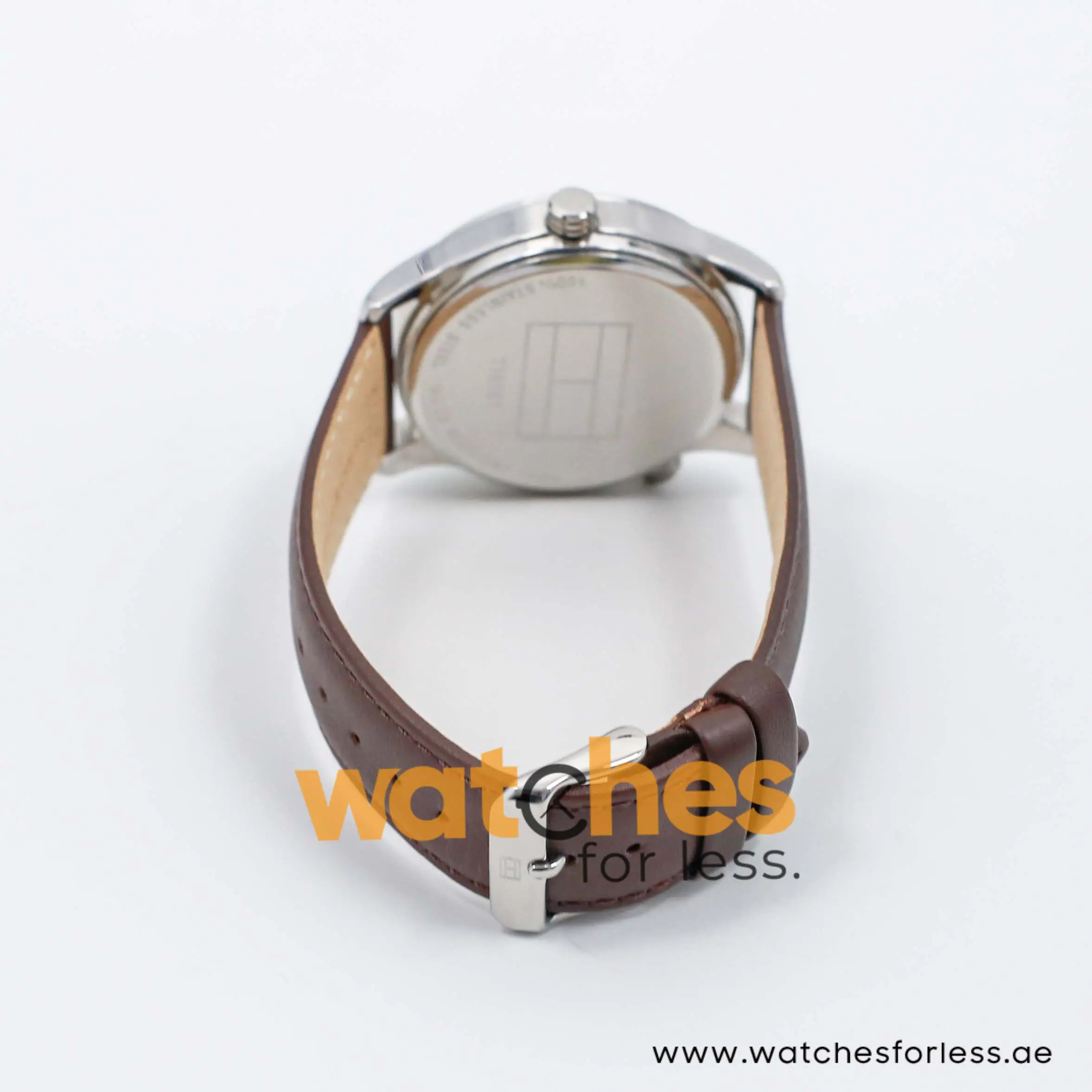 Tommy Hilfiger Men’s Quartz Dark Brown Leather Strap Black Dial 41mm Watch 1710061 UAE DUBAI AJMAN SHARJAH ABU DHABI RAS AL KHAIMA UMM UL QUWAIN ALAIN FUJAIRAH