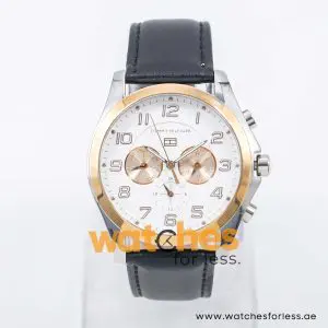 Tommy Hilfiger Men’s Quartz Black Leather Strap White Dial 41mm Watch 1781290 UAE DUBAI AJMAN SHARJAH ABU DHABI RAS AL KHAIMA UMM UL QUWAIN ALAIN FUJAIRAH