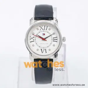 Tommy Hilfiger Women’s Quartz Black Leather Strap Silver Sunray Dial 32mm Watch 1780833 UAE DUBAI AJMAN SHARJAH ABU DHABI RAS AL KHAIMA UMM UL QUWAIN ALAIN FUJAIRAH