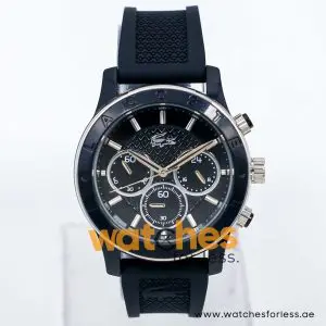 Lacoste Women’s Quartz Black Silicone Strap Black Dial 40mm Watch 200801 UAE DUBAI AJMAN SHARJAH ABU DHABI RAS AL KHAIMA UMM UL QUWAIN ALAIN FUJAIRAH