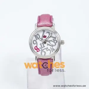 Juicy Couture Women’s Quartz Purple Leather Strap White Dial 37 mm Watch 1900759 UAE DUBAI AJMAN SHARJAH ABU DHABI RAS AL KHAIMA UMM UL QUWAIN ALAIN FUJAIRAH