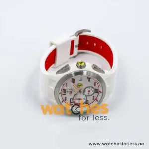Ferrari Men’s Quartz White Silicone Strap White Dial 44mm Watch 0830016 UAE DUBAI AJMAN SHARJAH ABU DHABI RAS AL KHAIMA UMM UL QUWAIN ALAIN FUJAIRAH