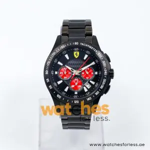 Ferrari Men’s Quartz Black Stainless Steel Black Dial 44mm Watch SF05.1.34.0042 UAE DUBAI AJMAN SHARJAH ABU DHABI RAS AL KHAIMA UMM UL QUWAIN ALAIN FUJAIRAH