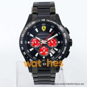 Ferrari Men’s Quartz Black Stainless Steel Black Dial 44mm Watch SF05.1.34.0042 UAE DUBAI AJMAN SHARJAH ABU DHABI RAS AL KHAIMA UMM UL QUWAIN ALAIN FUJAIRAH
