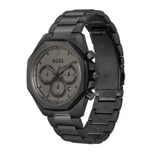 Hugo Boss Men’s Quartz Black Stainless Steel Grey Dial 42mm Watch 1514016 UAE DUBAI AJMAN SHARJAH ABU DHABI RAS AL KHAIMA UMM UL QUWAIN ALAIN FUJAIRAH