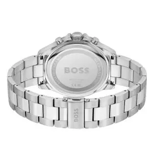 Hugo Boss Men’s Quartz Silver Stainless Steel Black Dial 45mm Watch 1514057 UAE DUBAI AJMAN SHARJAH ABU DHABI RAS AL KHAIMA UMM UL QUWAIN ALAIN FUJAIRAH