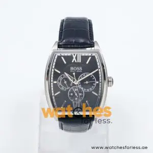 Hugo Boss Men’s Quartz Black Leather Strap Black Dial 38mm Watch 1512397 UAE DUBAI AJMAN SHARJAH ABU DHABI RAS AL KHAIMA UMM UL QUWAIN ALAIN FUJAIRAH