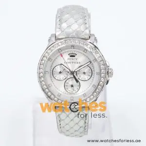 Juicy Couture Women’s Quartz Silver Leather Strap Silver Dial 38mm Watch 1901063 UAE DUBAI AJMAN SHARJAH ABU DHABI RAS AL KHAIMA UMM UL QUWAIN ALAIN FUJAIRAH