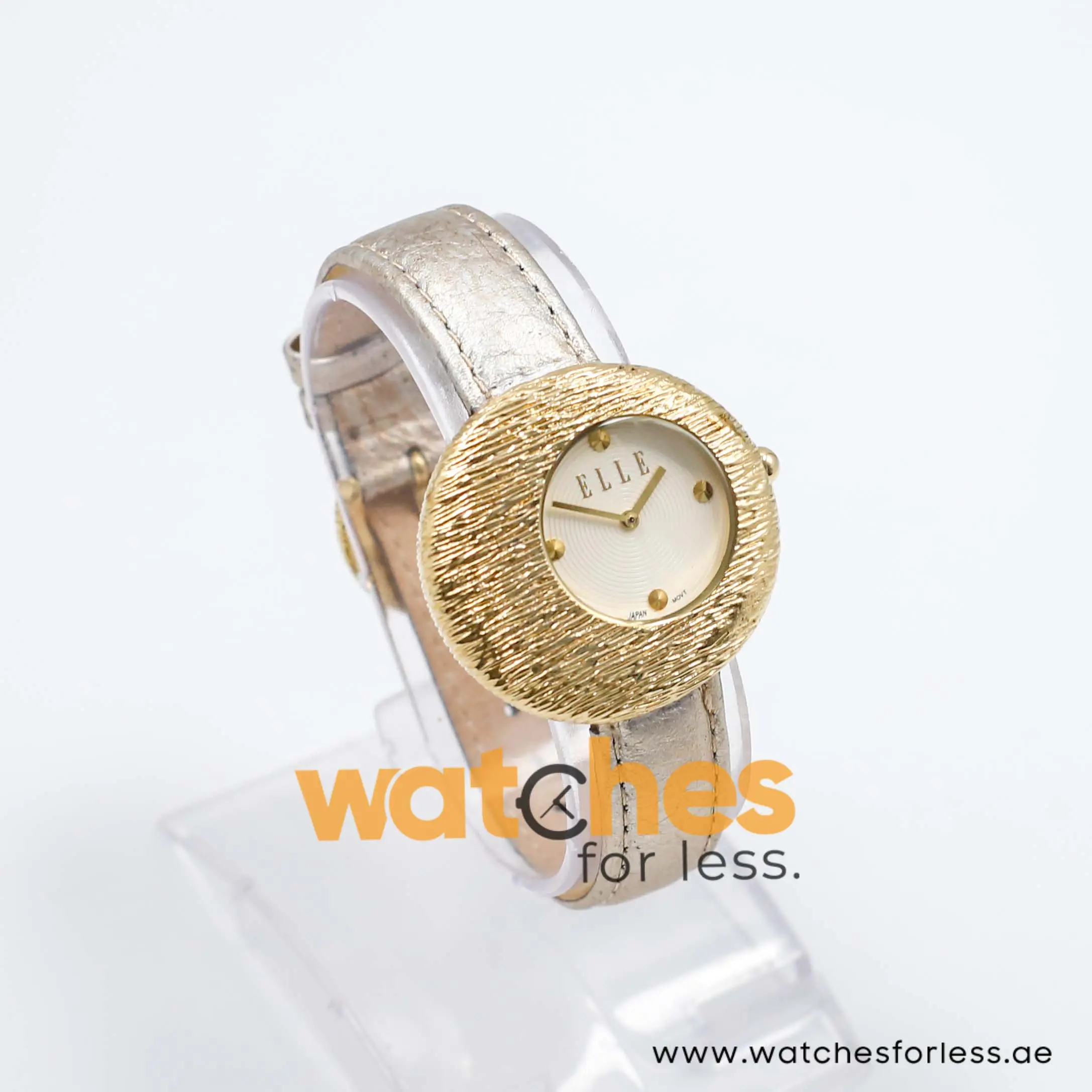 Elle Women’s Quartz Silver Leather Strap Off-White Dial 36mm Watch EL30042SO3k UAE DUBAI AJMAN SHARJAH ABU DHABI RAS AL KHAIMA UMM UL QUWAIN ALAIN FUJAIRAH