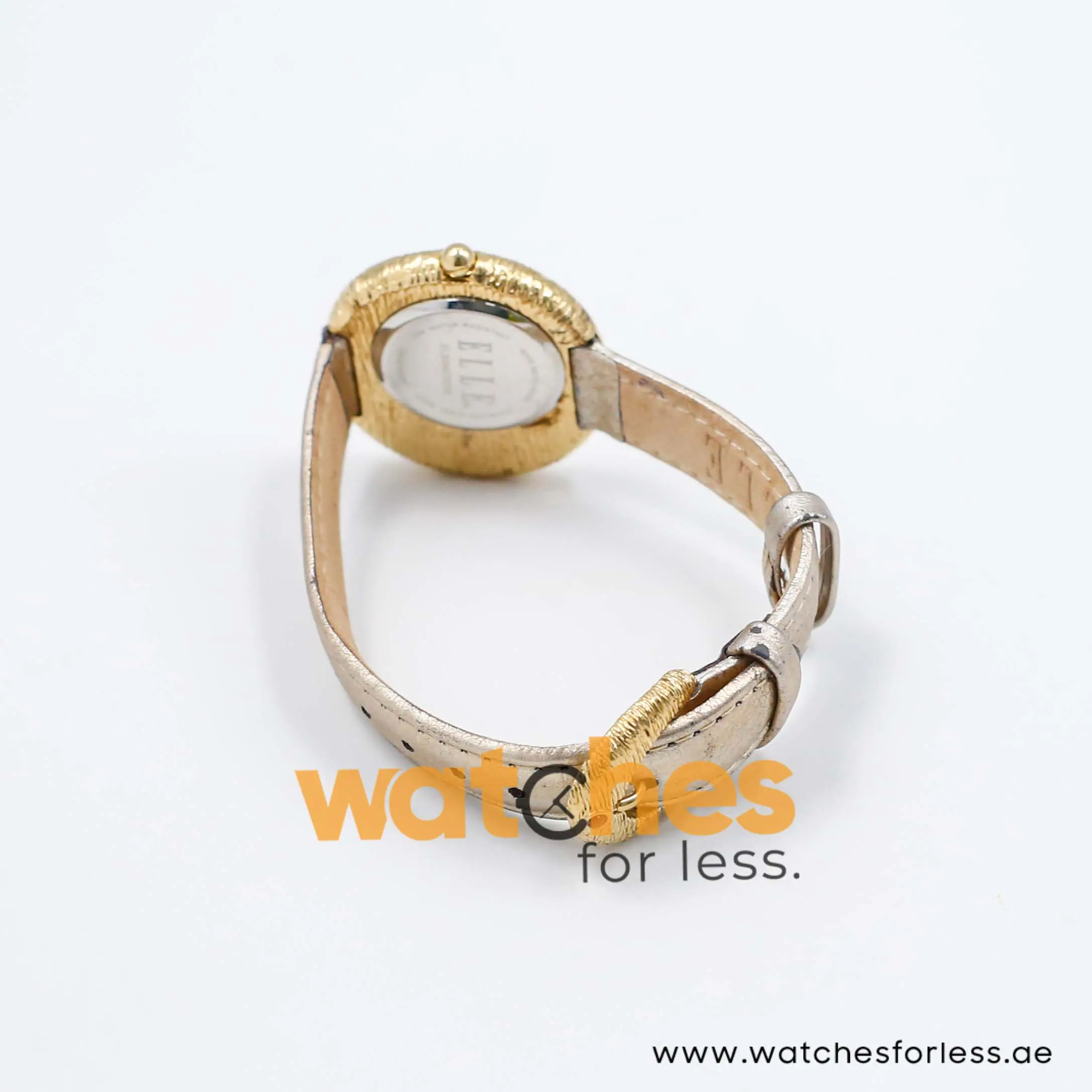 Elle Women’s Quartz Silver Leather Strap Off-White Dial 36mm Watch EL30042SO3k UAE DUBAI AJMAN SHARJAH ABU DHABI RAS AL KHAIMA UMM UL QUWAIN ALAIN FUJAIRAH