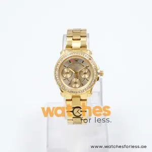 Juicy Couture Women’s Quartz Gold Stainless Steel Champagne Dial 32mm Watch 1901105 UAE DUBAI AJMAN SHARJAH ABU DHABI RAS AL KHAIMA UMM UL QUWAIN ALAIN FUJAIRAH