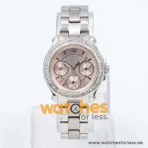 Juicy Couture Women’s Quartz Silver Stainless Steel Light Pink Dial 32mm Watch 1901104 UAE DUBAI AJMAN SHARJAH ABU DHABI RAS AL KHAIMA UMM UL QUWAIN ALAIN FUJAIRAH