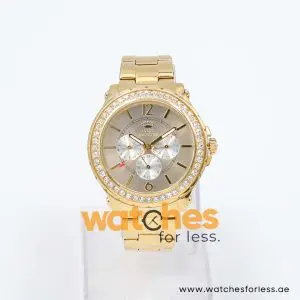 Juicy Couture Women’s Quartz Gold Stainless Steel Champagne Dial 43mm Watch 1901082 UAE DUBAI AJMAN SHARJAH ABU DHABI RAS AL KHAIMA UMM UL QUWAIN ALAIN FUJAIRAH