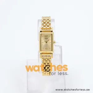 Coach Women’s Quartz Gold Stainless Steel Gold Dial 17mm Watch 14501588 UAE DUBAI AJMAN SHARJAH ABU DHABI RAS AL KHAIMA UMM UL QUWAIN ALAIN FUJAIRAH