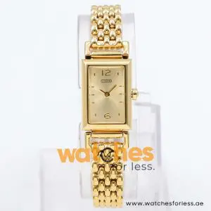 Coach Women’s Quartz Gold Stainless Steel Gold Dial 17mm Watch 14501588 UAE DUBAI AJMAN SHARJAH ABU DHABI RAS AL KHAIMA UMM UL QUWAIN ALAIN FUJAIRAH