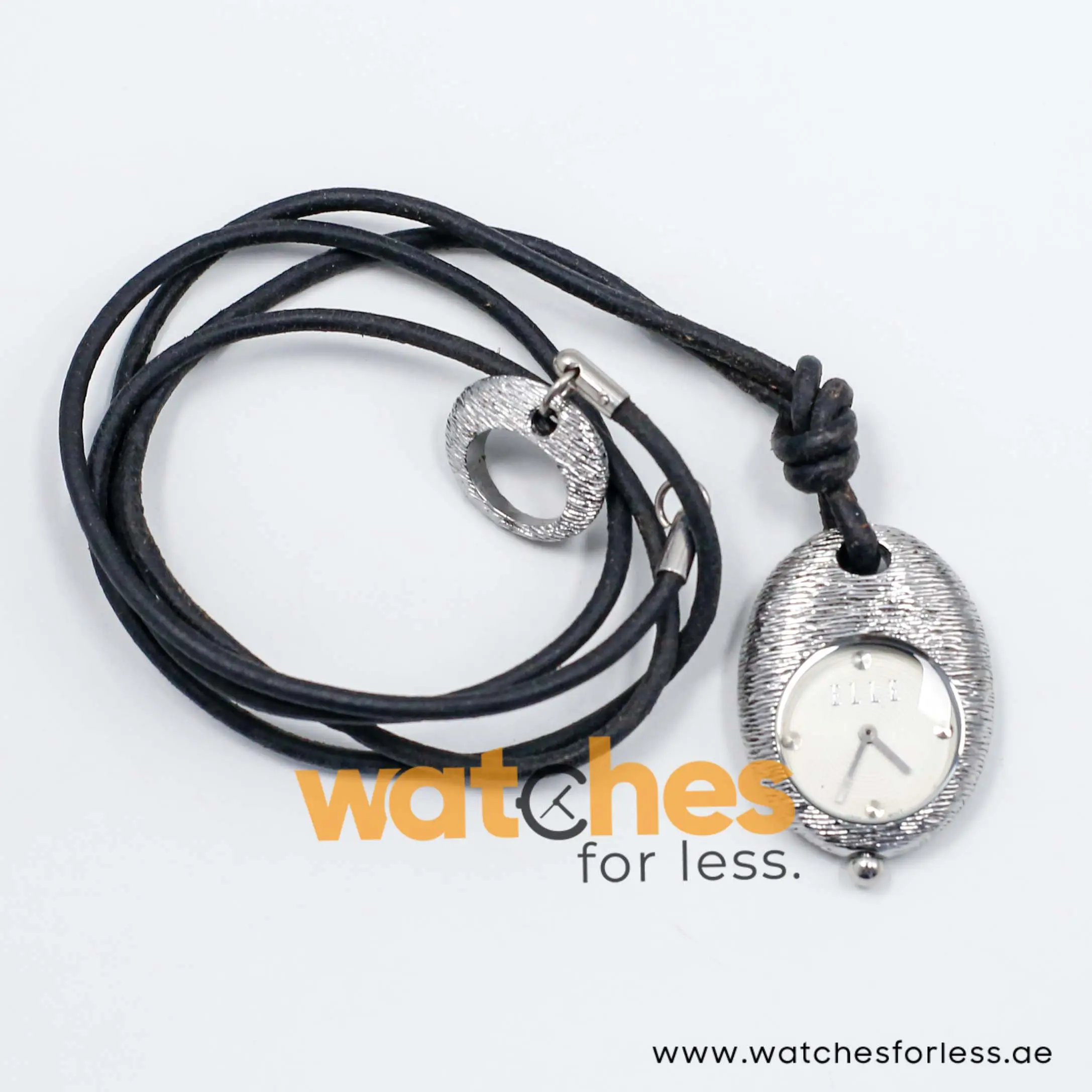 Elle Women’s Quartz Black String Off-White Dial 28mm Pocket Watch EL30034C02K UAE DUBAI AJMAN SHARJAH ABU DHABI RAS AL KHAIMA UMM UL QUWAIN ALAIN FUJAIRAH