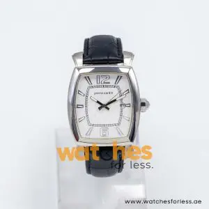 Pierre Cardin Men’s Quartz Black Leather Strap White Dial 36mm Watch PC10028/W1 UAE DUBAI AJMAN SHARJAH ABU DHABI RAS AL KHAIMA UMM UL QUWAIN ALAIN FUJAIRAH