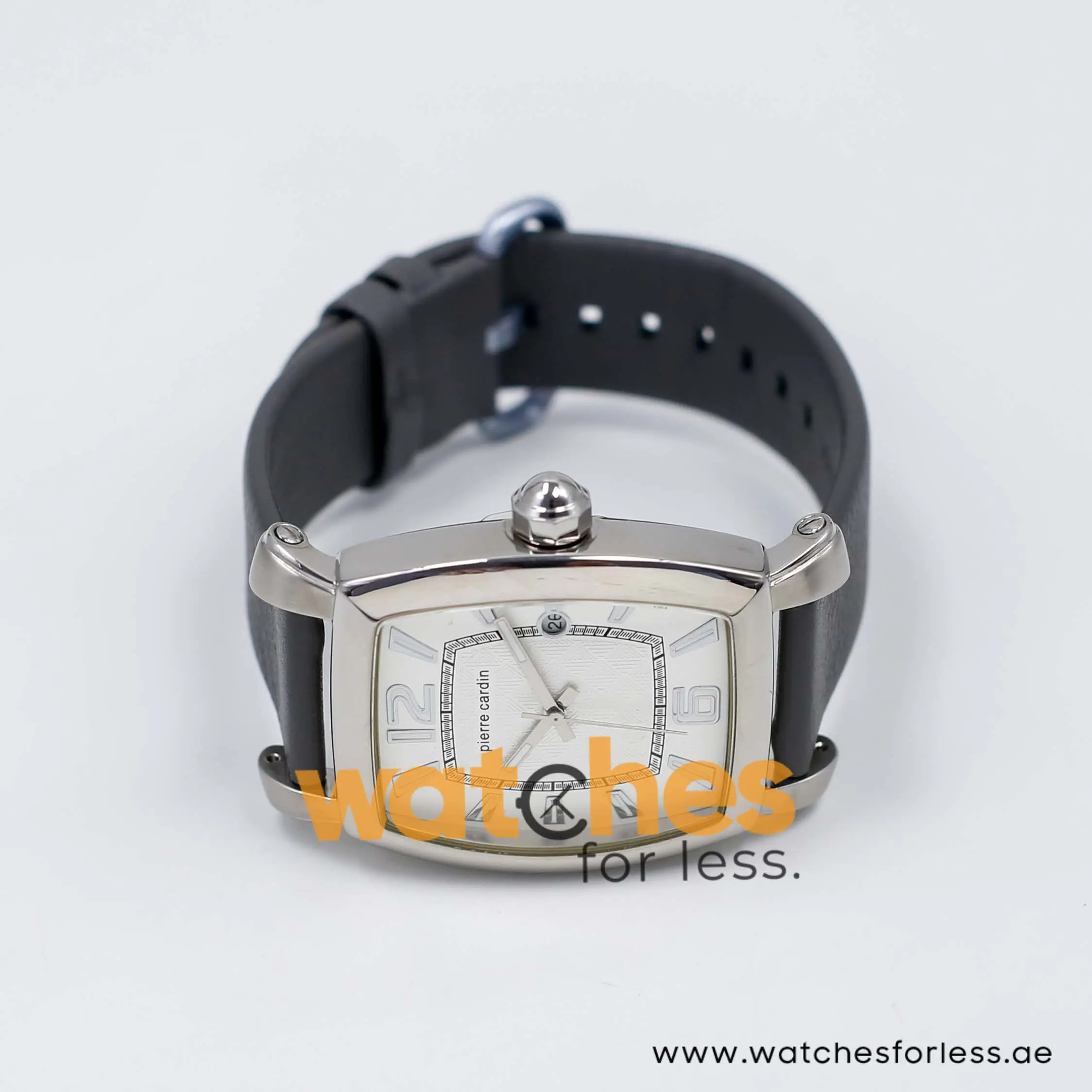 Pierre Cardin Men’s Quartz Grey Leather Strap White Dial 36mm Watch PC10028/W5 UAE DUBAI AJMAN SHARJAH ABU DHABI RAS AL KHAIMA UMM UL QUWAIN ALAIN FUJAIRAH