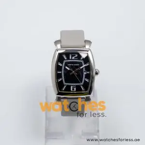 Pierre Cardin Men’s Quartz Light Grey Leather Strap Black Dial 36mm Watch PC10028/B1 UAE DUBAI AJMAN SHARJAH ABU DHABI RAS AL KHAIMA UMM UL QUWAIN ALAIN FUJAIRAH