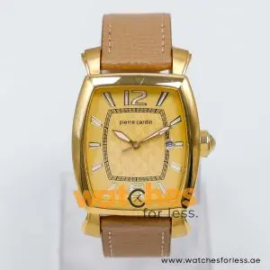 Pierre Cardin Men’s Quartz Cream Leather Strap Gold Dial 36mm Watch PC10028/G5 UAE DUBAI AJMAN SHARJAH ABU DHABI RAS AL KHAIMA UMM UL QUWAIN ALAIN FUJAIRAH